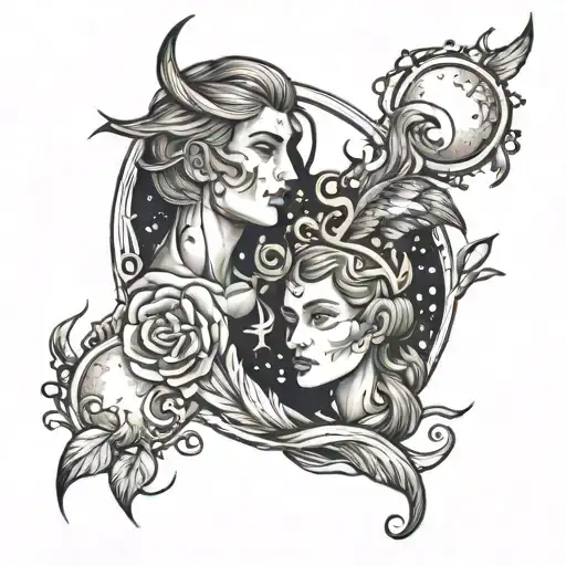 Alexander Together With A Moon