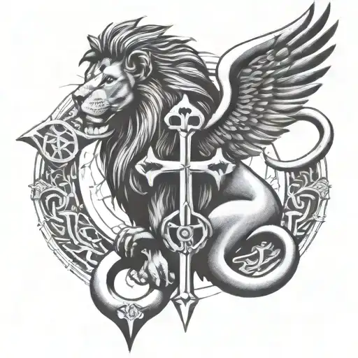 Ankh And Lion
