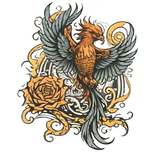 A Phoenix Battling Inner Demons