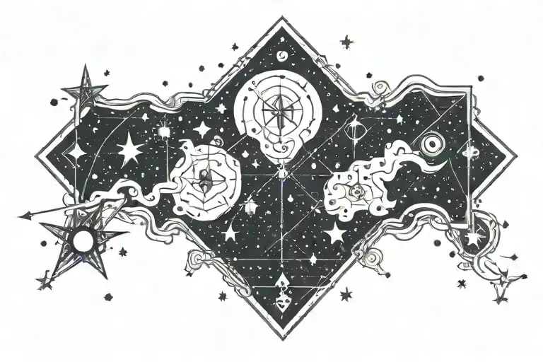 Big Dipper Constellation With Different Star Shapes