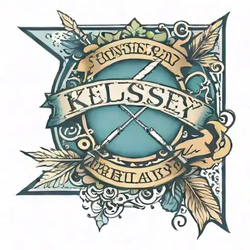 Small Arrow On Forearm With The Name Kelsey On The Shaft