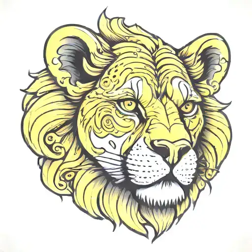 Lion Represents A Lemon Beagle Dog