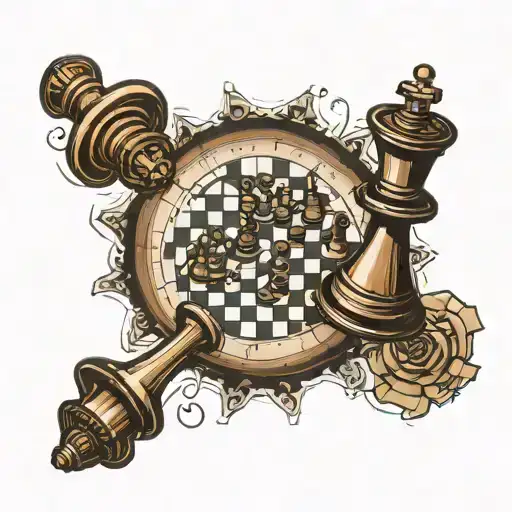 Chess Pices With A Map