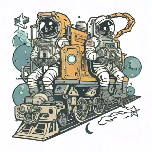 Train In Space 2 Astronauts On Board