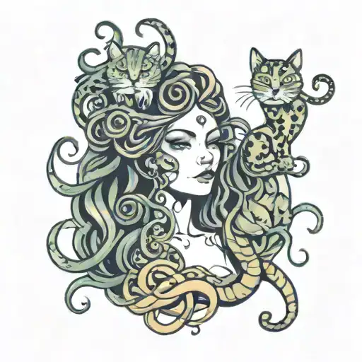 Medusa And A Cat