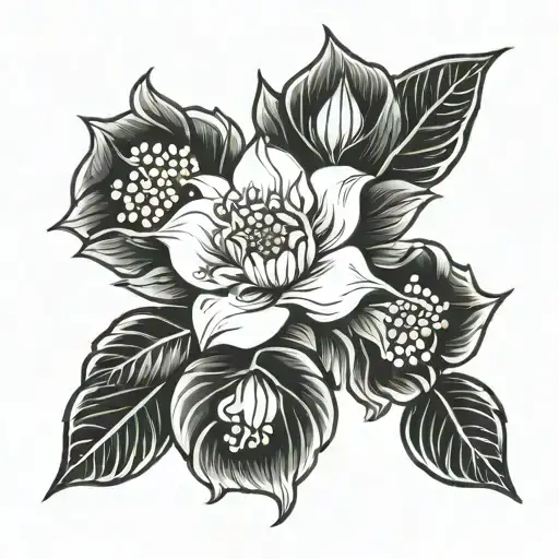 Birth Month Flower Simple