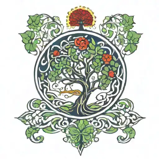 Irish And Haitian Tree Of Life