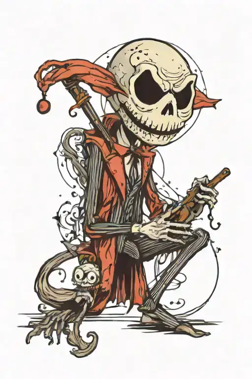 Jack Skellington As Jason Vorhees With Suicide Awareness Color