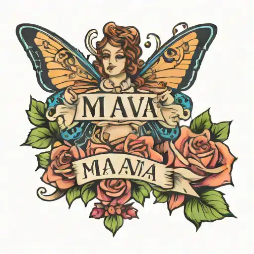 Mia Ava Baby Names On Chest