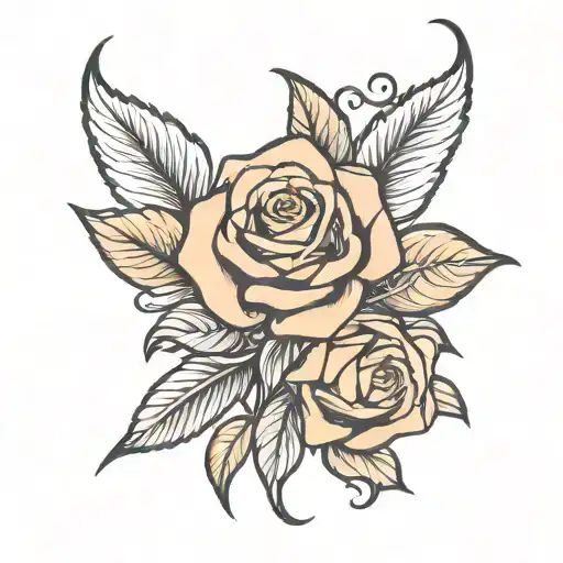 Rose With A Black Ribbon