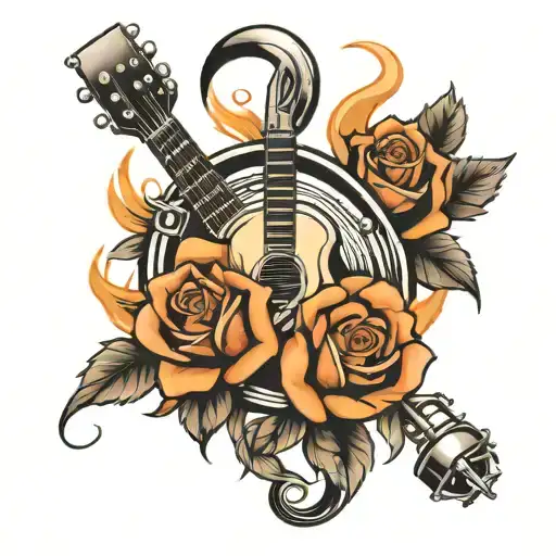 Music Roses Fire