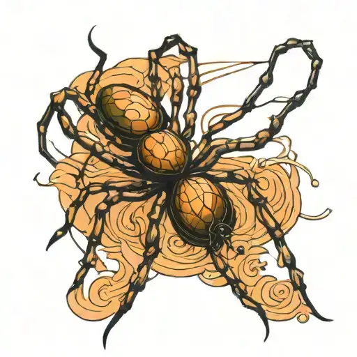 Slender Shiny Spider Long Legs