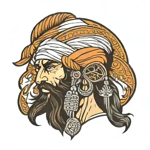 Sikh Warrior Head Cut Off