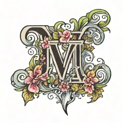 Letter M Inspired By Love