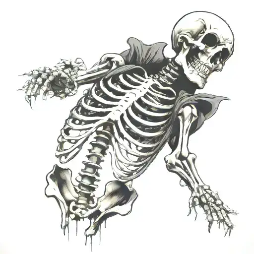 Skeleton Spray Painting