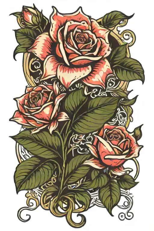 Lilly And Rose Growing Inside