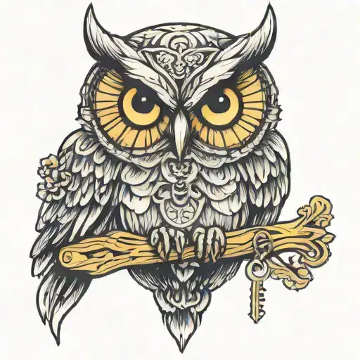 Owl With A Key