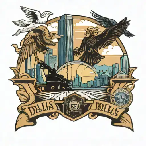 Dallas Skyline Interstate Police Angels