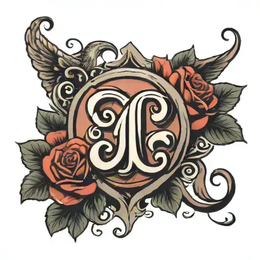 A And P With Love Symbol