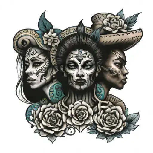 Mexican And African Sleeve