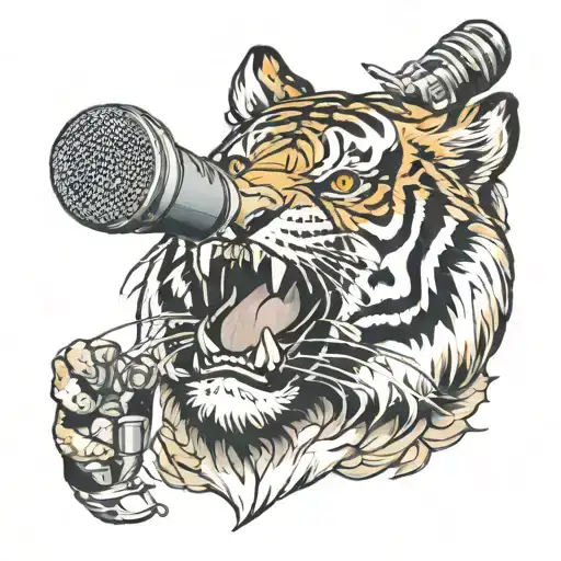 Tiger And A Microphone