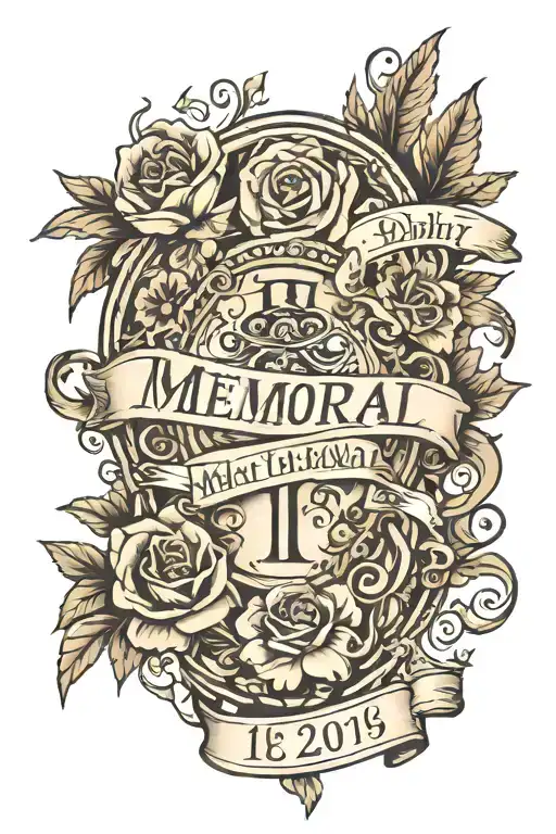 Memorial Date Name Written