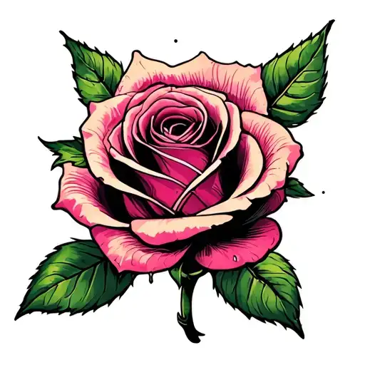 A Rose With 2 Petals Falling