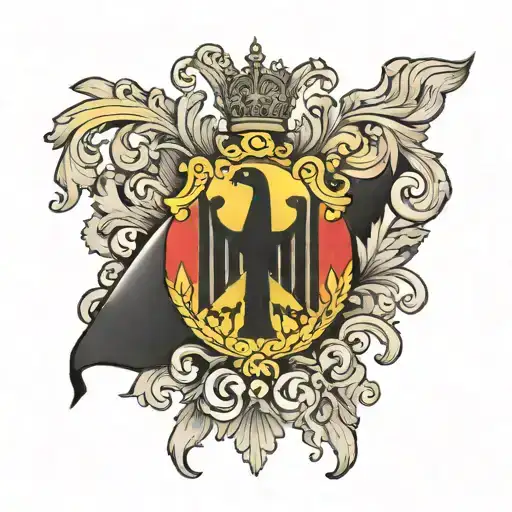 German Flag Primarily Black