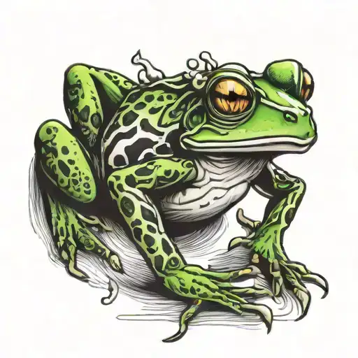 Frog Legs Making The Y