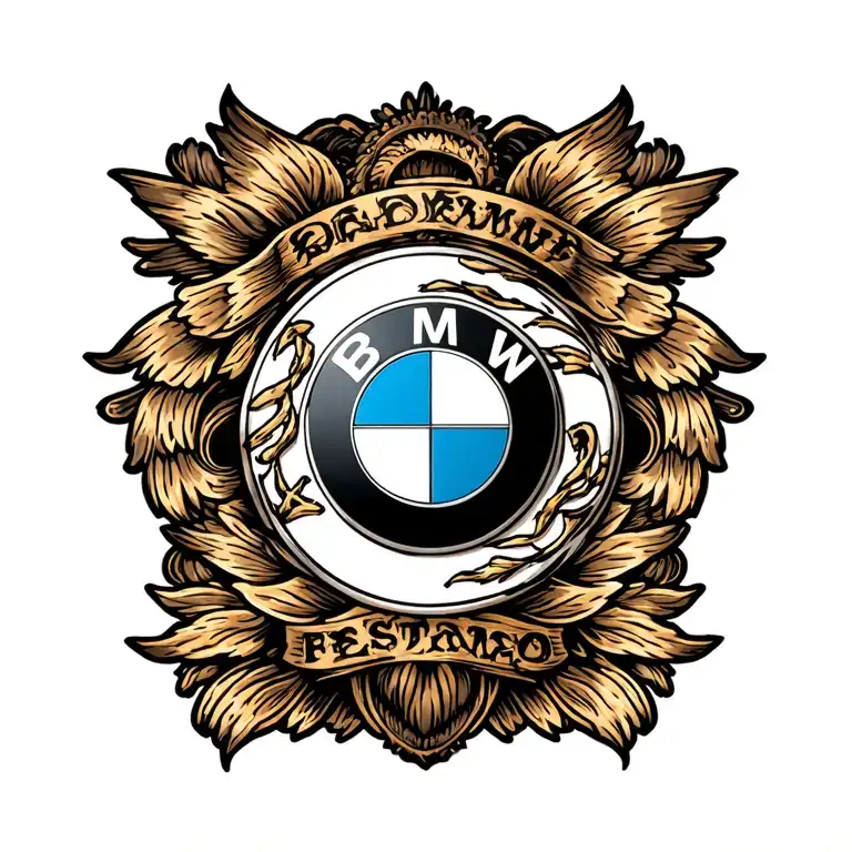 Bmw Logo Incorporated Into The Design