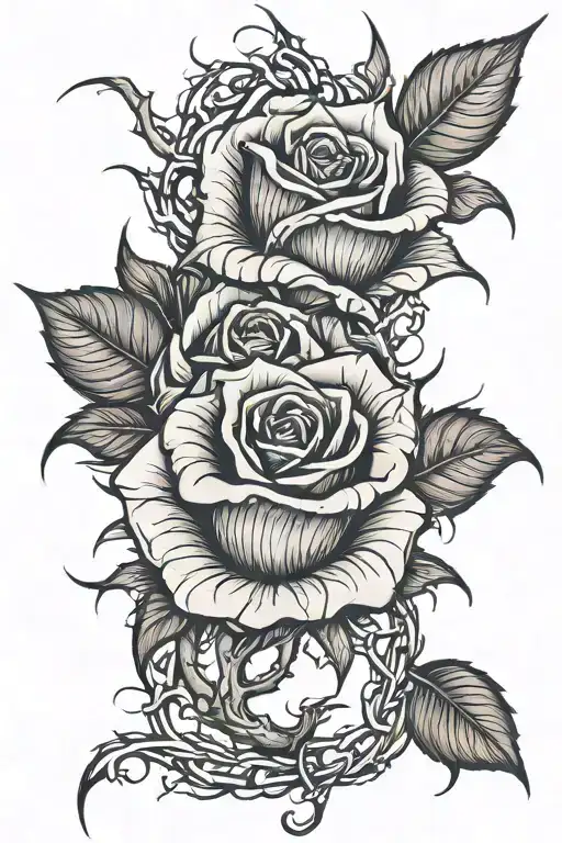 Rose Thorns Wrapping Itself