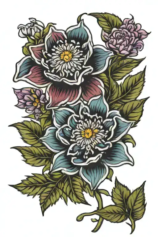 Birth Flower Bouqet November January May April February