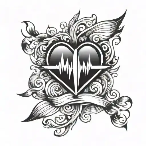 Horizontal Heartbeat Symbol