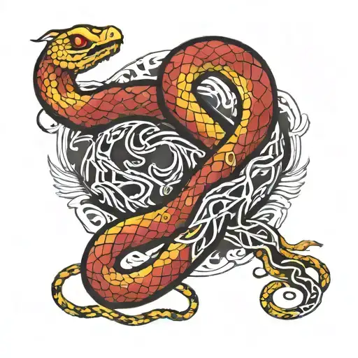 The Name Villanueva In The Shape Of A Snake