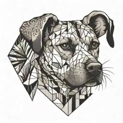 Dog Geometric Face