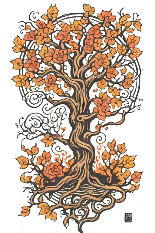 Tree With 4 Branches Made