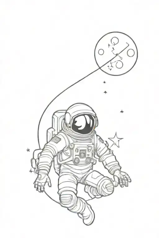 Space Man Falling