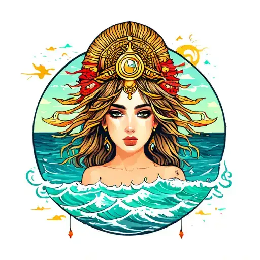 Beach Theme Libra Zodiac Sign