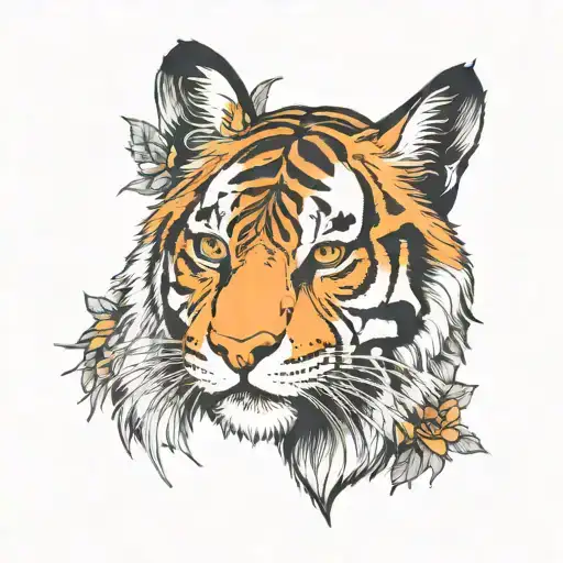 Butterfly Wings Shaped Like A Tiger