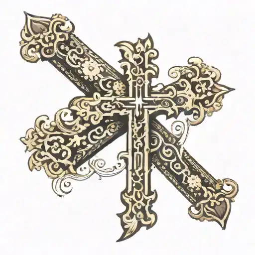 Cross With Deep Quote Inside
