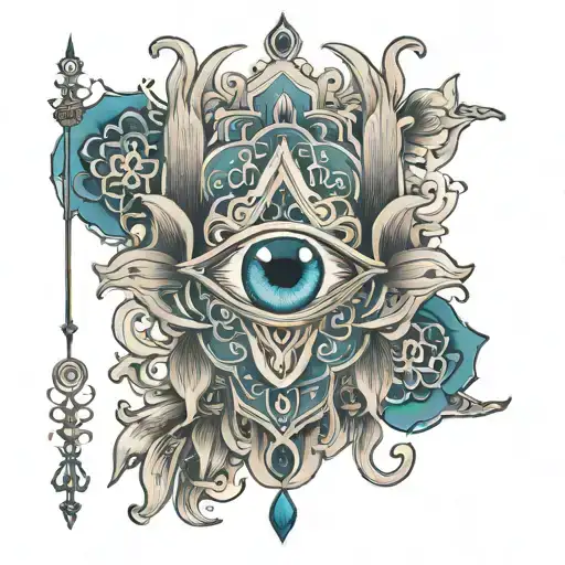 Hamsa Symbol Evil Eye Inside