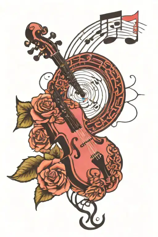 Life Is Boring Without Music Note Intertwined