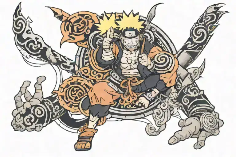 Naruto Arm Tattoo Design