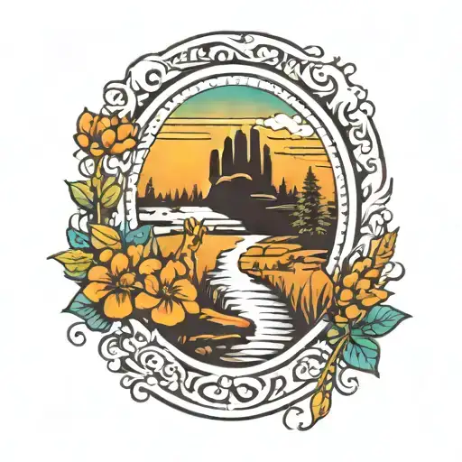 Dog Paw Prints And Rainbow Bridge