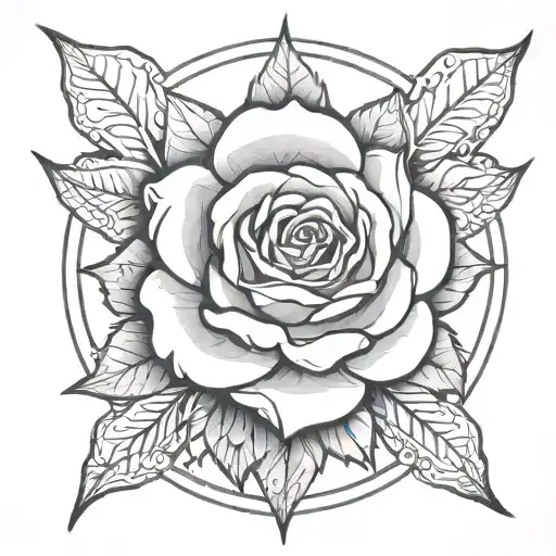 Compas Rose Asia Country Outline