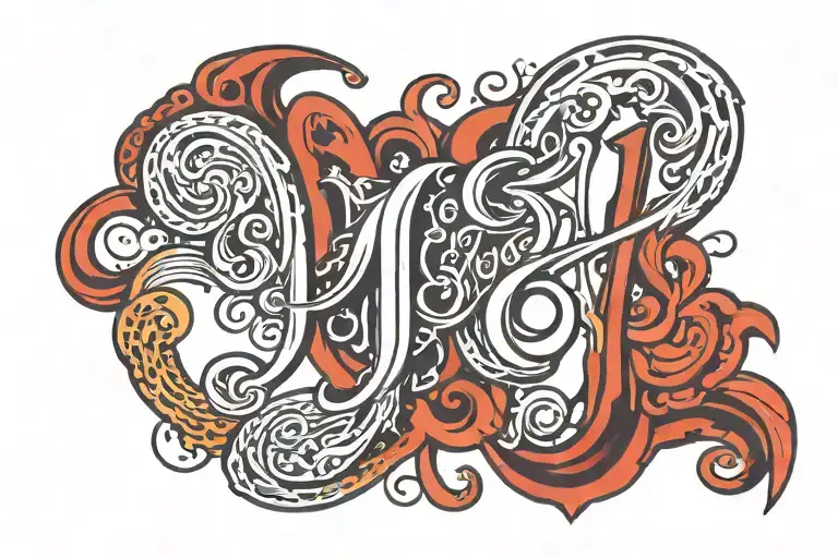 Word 'Jj6' Written Vertically