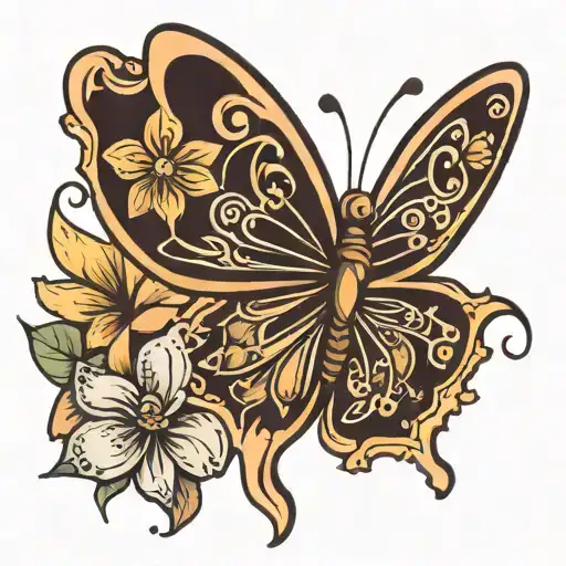 Butter Fly Saying Mom