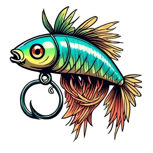 Spinner Bait Cartoon Character