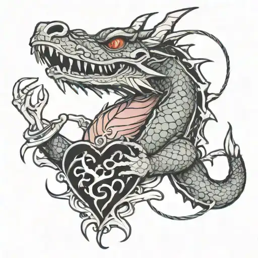 Dragon Eating Heart Line