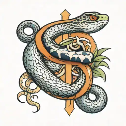 Snake And A Cross